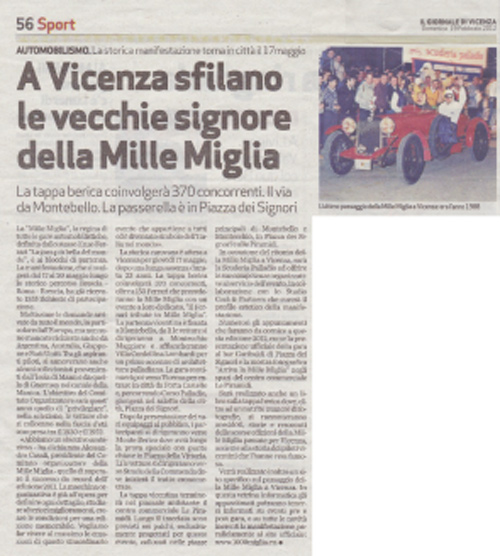 Il Giornale Di Vicenza - 19 Febbraio 2012