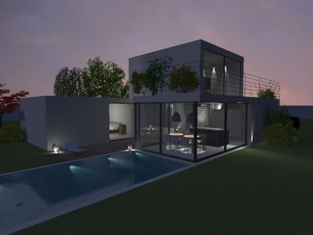 Villa con piscina